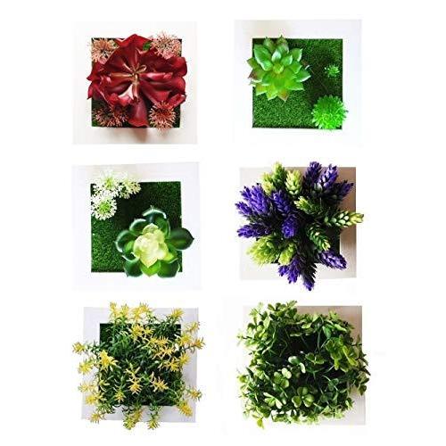 Medianfield ウォールグリーン 6個 セット フェイクグリーン 観葉植物 造花 壁掛け 人工観葉植物 エアープランツ 室内 屋外 フ S 1024 Three Pieces 通販 Yahoo ショッピング