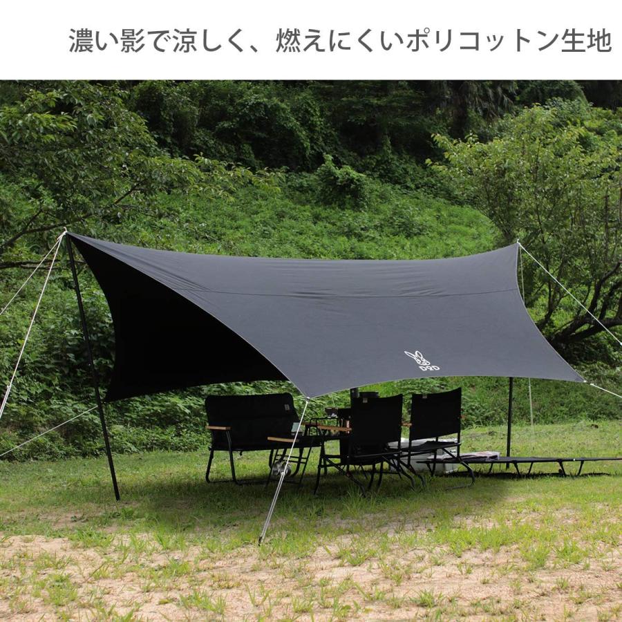 Dod ディーオーディー ヘーキサタープ ベーシックで使いやすい ポリコットン製ヘキサタープ Tt5 5 Bk S 0219 Three Pieces 通販 Yahoo ショッピング