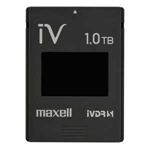 マクセル iVDR-S規格対応リムーバブル・ハードディスク 1.0TB簡易包装パック ブラックmaxell カセットハードディスク「iV