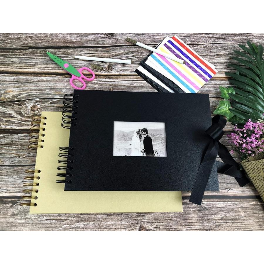 手作り アルバム Diy黒台紙40枚 スクラップブッキング 手作りフォトフレームブック お友達へのプレゼントや結婚式のフォトブック 黒 S 0219 Three Pieces 通販 Yahoo ショッピング