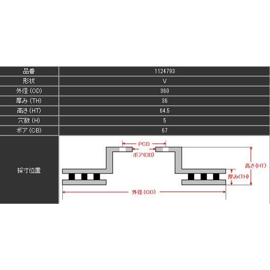 DIXCEL ブレーキローター PD ベンツ Cクラス W204クーペ C63AMG(204377) ディクセル製 フロント｜three-point｜02