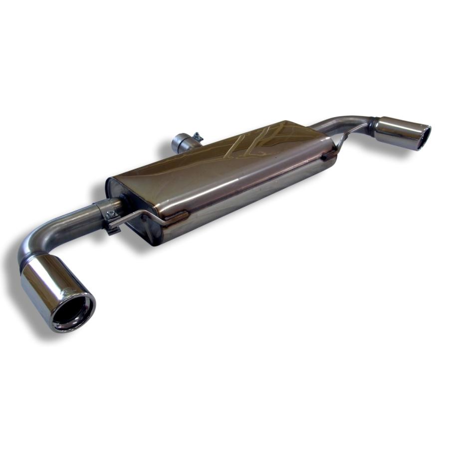 AUDI TT (8J) クーペ クワトロ用リアマフラー 90mm 斜め 左右