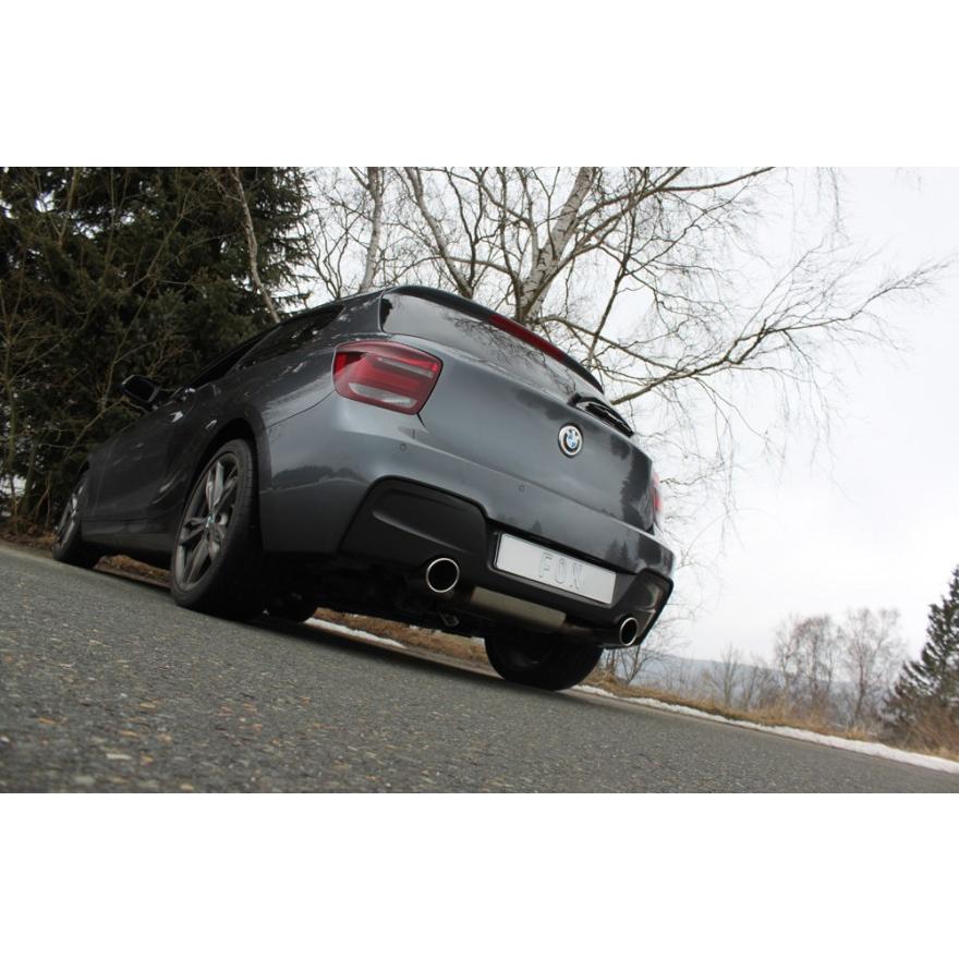 BMW 1シリーズF20 (M135i -1B30）用 100mm 斜め 左右 リアマフラーFOX