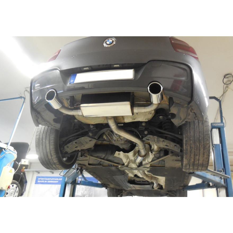 BMW 1シリーズF20 (M135i -1B30）用 100mm 斜め 左右 リアマフラーFOX