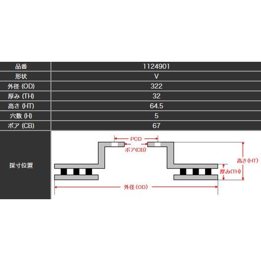 DIXCEL ブレーキローター PD ベンツ Eクラス W212ワゴン E250(212247C) ディクセル製 フロント｜three-point｜02