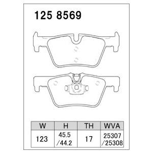 DIXCEL ブレーキパッド BMW 3シリーズ F30 320i/320i X Drive/320d/328i/330e用 Mタイプ 低ダスト リア｜three-point｜02