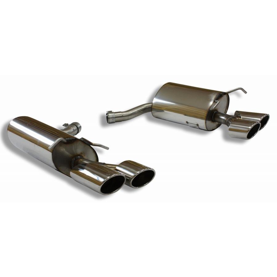 ベンツ Cクラス W204 セダン/ワゴン V6用リアマフラー 115x85mm