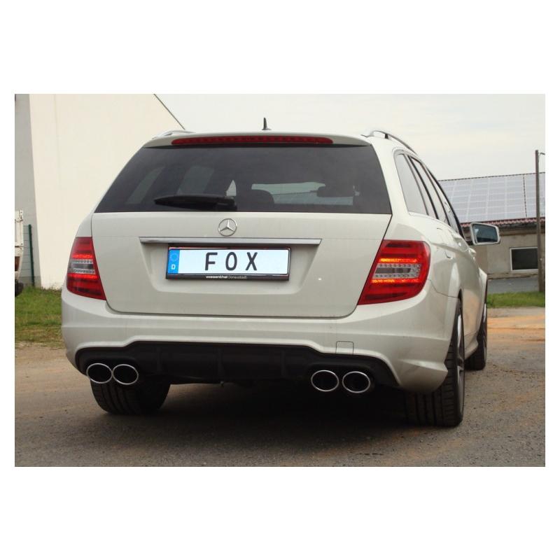 ベンツ Cクラス W204 セダン/ワゴン V6用リアマフラー 115x85mm