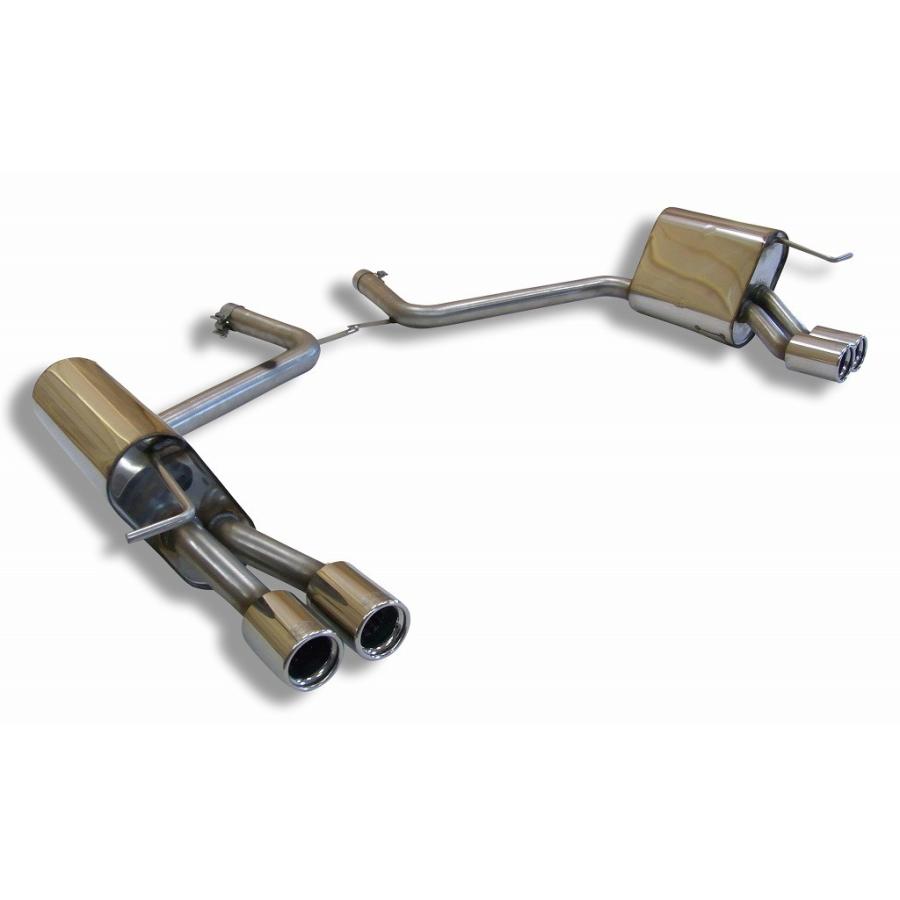 メルセデスベンツ　Eクラス　e320 アバンギャルド　w211 　マフラー ベンツ Eクラス W211セダン用リアマフラー 76mm ダブル 左右 FOX製