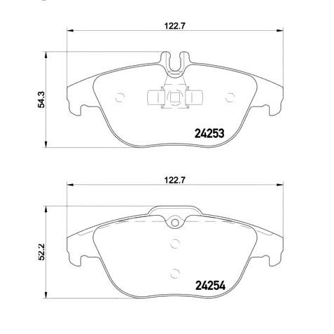 ベンツ W204 C180 セダン(204049) (0064206120) Cクラス極 低ダスト リア ブレーキパッド Vetto製 送料無料｜three-point｜02