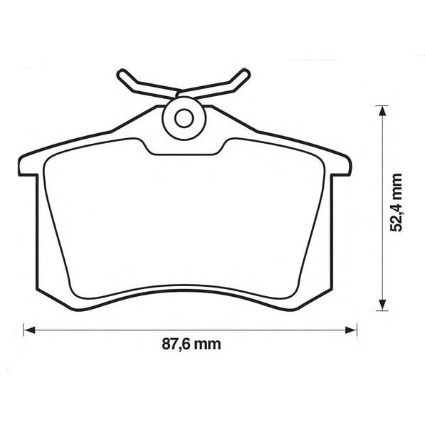 VW フォルクスワーゲン POLO ポロ(6N)1.6GTi(1J0698451R/JZW698451A) 極 低ダスト リア ブレーキパッド Vetto製 送料無料｜three-point｜02