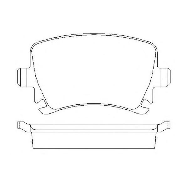 VW フォルクスワーゲン GOLF5 ゴルフ5 (1KBLF) (1K0698151C/JZW698151B) 極 低ダスト フロント ブレーキパッド Vetto製 送料無料_1
