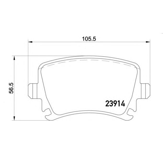 AUDI アウディ TT 2.0TFSI(JZW698451D/8E0698451M) 極 低ダスト リア