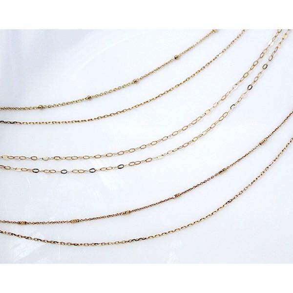 K10　デザイン2連チェーンアンクレット　1：グリッターチェーン/代引不可