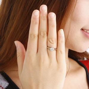 代引不可/PT900（プラチナ）0.9ctダイヤリング 指輪 159713 15号