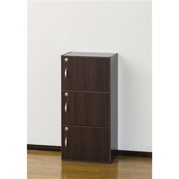 ＊扉付きラック　３段＊ ラック 収納 棚 木製 おしゃれ 扉付き 本棚 3段 キッチン 北欧