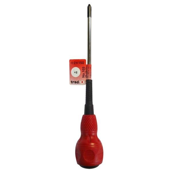 代引不可/（まとめ）TRAD パワードライバー/作業工具 〔+2×150〕 日本製 NO.103 〔業務用/DIY用品/日曜大工〕〔×50セット〕/代引不可