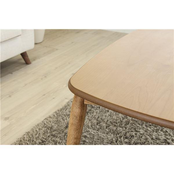 代引不可/こたつ ローテーブル 幅90cm 木製 オールシーズン 中間スイッチ 2WAY リビング ダイニング インテリア家具/代引不可の画像