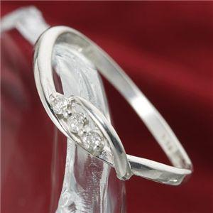 代引不可/シルバー925 スリーダイヤリング 指輪 167962 7号/代引不可