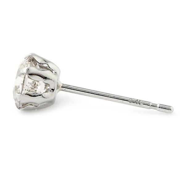 早期予約・新じゃが ダイヤモンドピアス 一粒 プラチナ Pt900 0.8ct