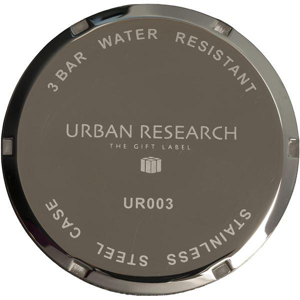 代引不可/URBAN RESEARCH(アーバンリサーチ) 腕時計 UR003-01 メンズ ブラック/代引不可｜three-s7777｜05