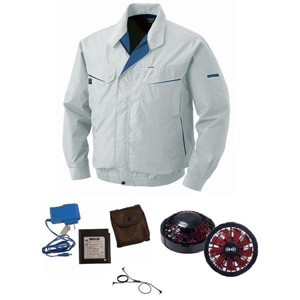 ついに再販開始 綿 ポリ混紡 ワーク 空調服 Ku 作業着 ファンカラー ブラックレッド カラー シルバー Xl 大容量バッテリーセット Liultra1 高密度ブ 代引不可 Soundviewmedical Com