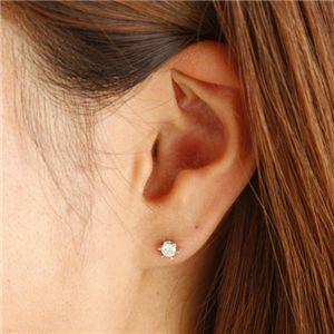 14K WG0.3ctダイヤモンドピアス 代引不可/PT0.3ctダイヤモンドピアス サンシャインピアス HI1 プラチナ