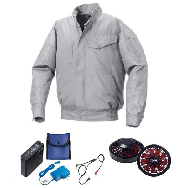 COOLANT 空調服 Lサイズ ホワイト/グレー COVELL 【公式直営店・6色展開】 空調冷風服 2025年最新 32V超高