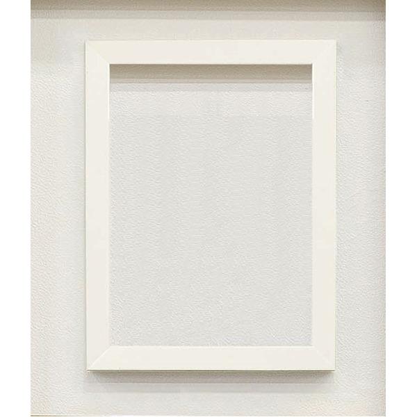 〔仮縁油絵額〕展示会仮縁・キャンバス額・簡単油絵額 木製仮縁M50(1167×727mm)サイズ ホワイト/代引不可