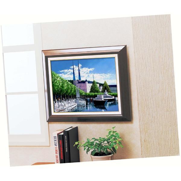 代引不可/油絵額フレームセット 〔F6号〕広瀬和之「ルツェルン」 433