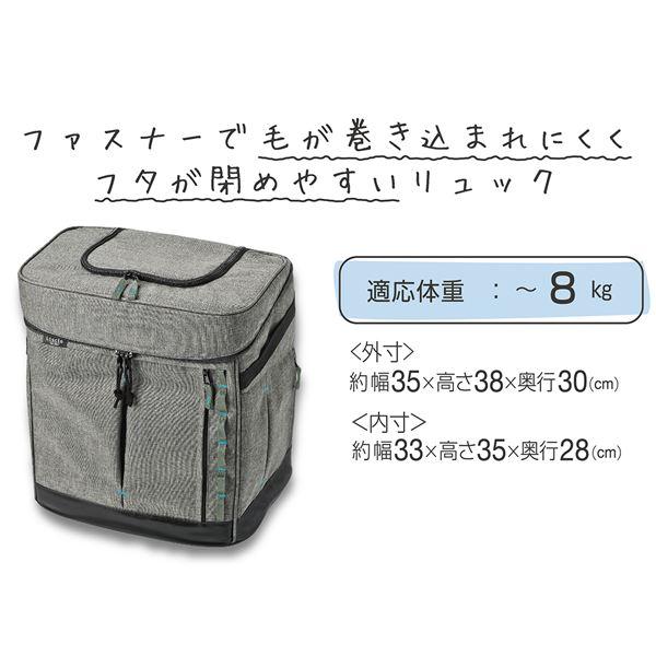 代引不可/Liscio CAT リュックキャリー グレー (ペット住関連用品/キャリー/布製)/代引不可_1
