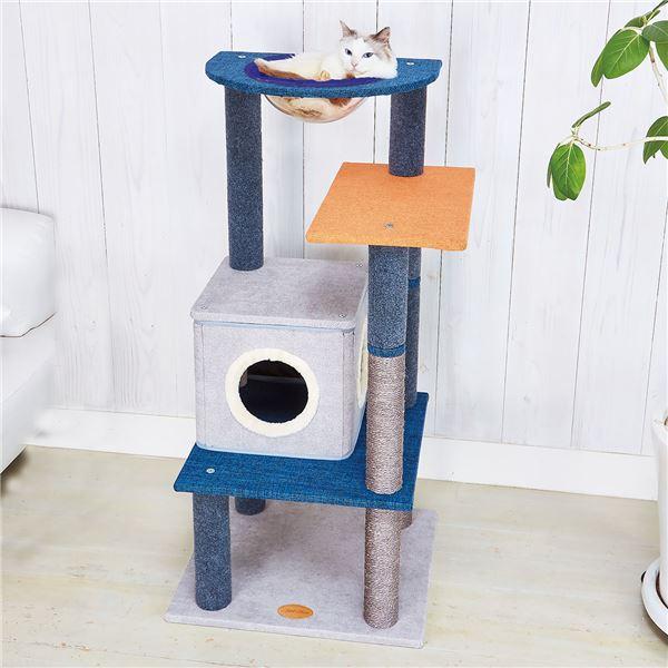 ねこまど フロートテラス キャットポール ハウス 代引不可/ねこまどフロートテラスキャットポール ハウス (大型猫玩具