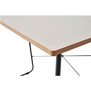 代引不可/パソコンデスク 約幅100×奥行48×高さ75cm ホワイト スチール リビング 書斎 在宅ワーク インテリア家具 組立式/代引不可