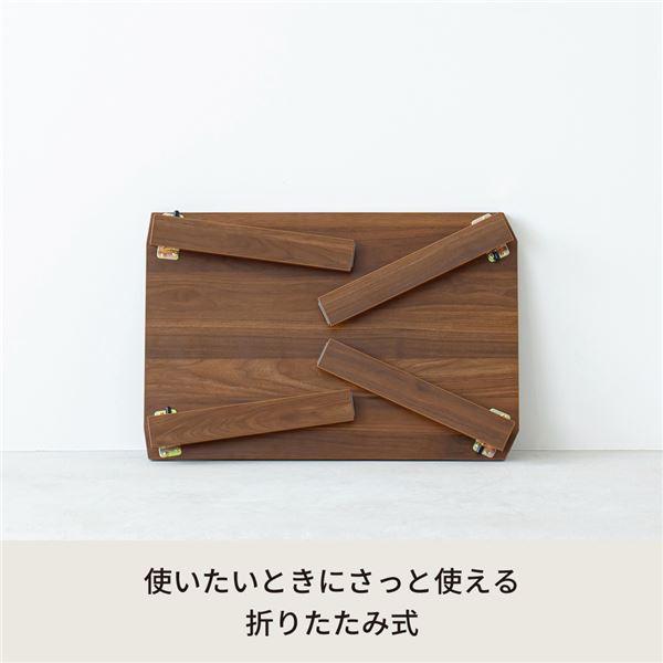 代引不可/〔3個セット〕ライフテーブル60(ブラウン/茶)〔幅60cm〕 机