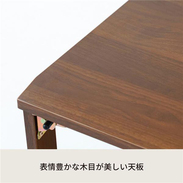 代引不可/〔3個セット〕ライフテーブル60(ブラウン/茶)〔幅60cm〕 机