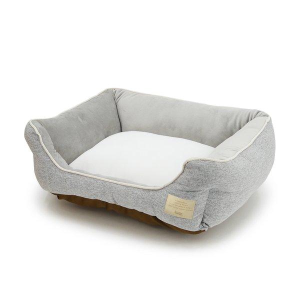 代引不可/Homey オールシーズンスクエアベッド M グレー ペット用品/代引不可