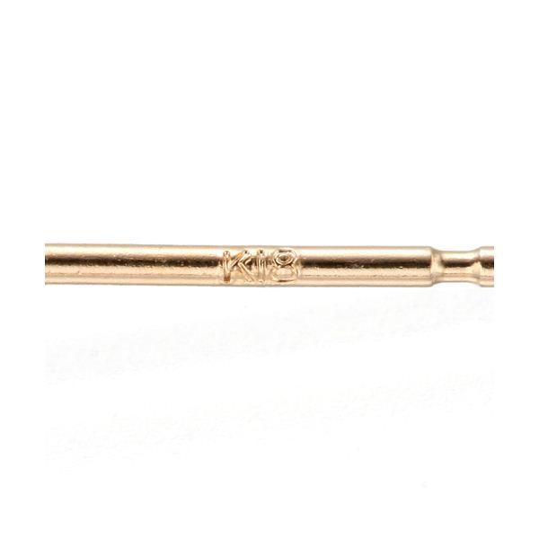 代引不可/K18 PG0.2ct ダイヤモンドピアス/代引不可