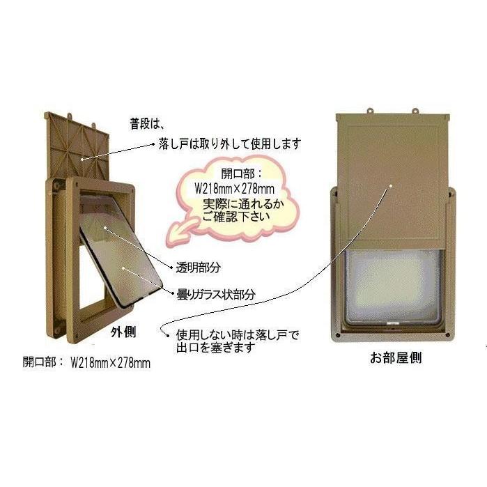 サッシ取り付け型ペットフリードア　高さ1900～2100mm 楽天市場】【サッシ用ペットドア】【ペットドア サッシ】フリードア
