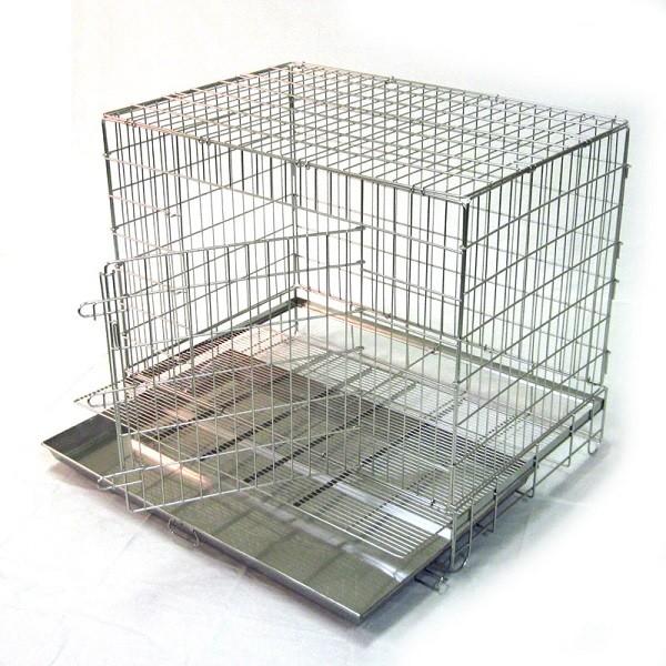 ハチコウ ステンレスケージL−SOP 長面扉780mm×550mm×H680mm 頑丈