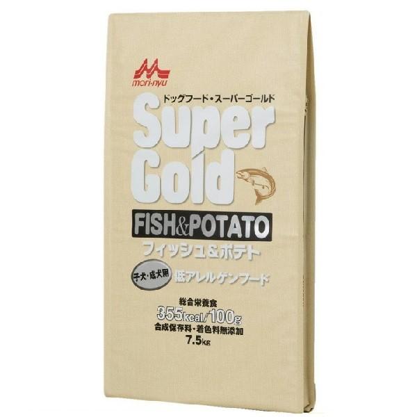 森乳 スーパーゴールド フィッシュ＆ポテト 子犬・成犬用 ７．５ｋｇ グレインフリー 犬 ドッグフード お奨め 人気