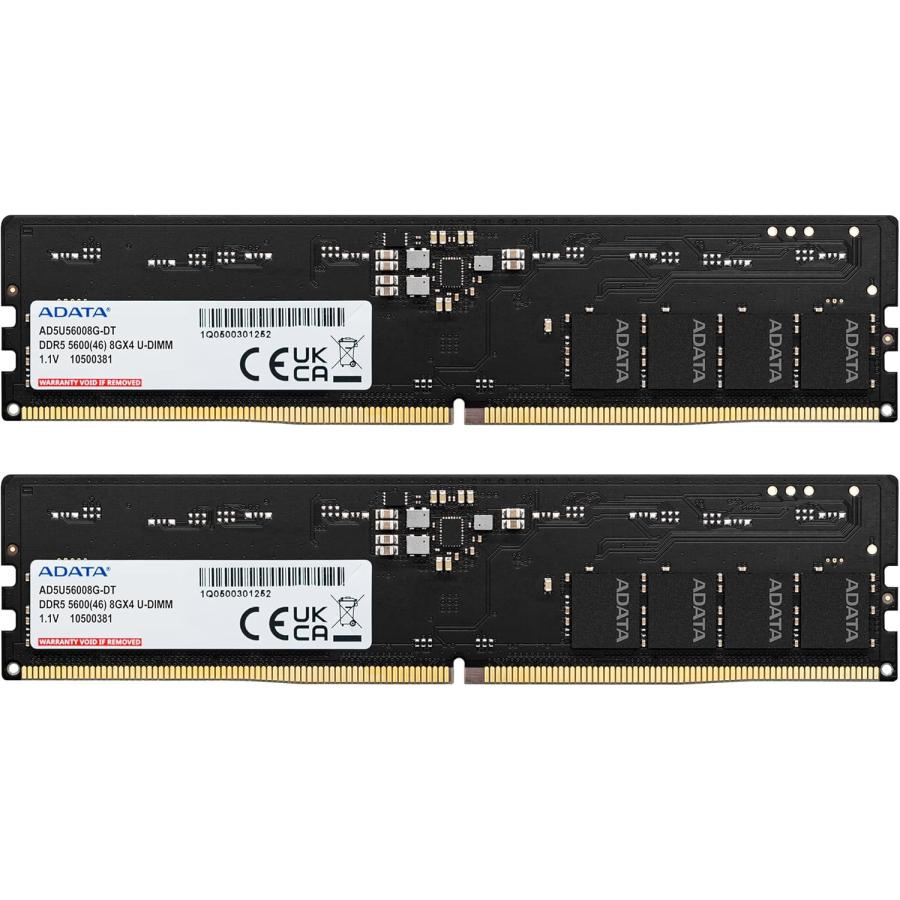 在庫有り 即納 ADATA Premier DDR5-5600 16GB (8GB×2) デスクトップPC