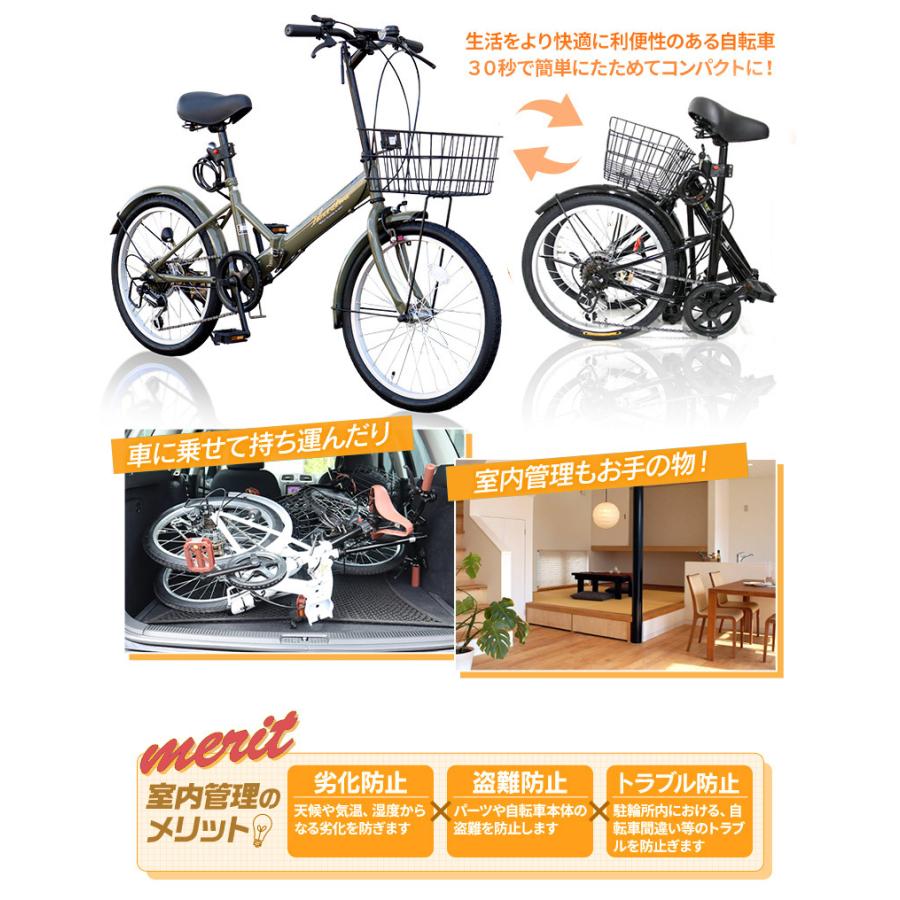 折りたたみ 自転車 20インチ 黒 6段切替 グラフィス GRAPHIS GR-209