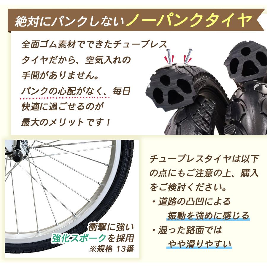 アイジュサイクル シティサイクル ノーパンクタイヤ passepied