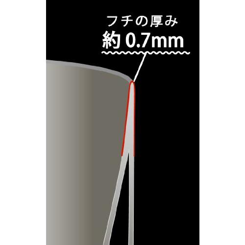 ホリエ チタン製 二重タンプラー 白樺 割り増し金ともし火 しろがね色