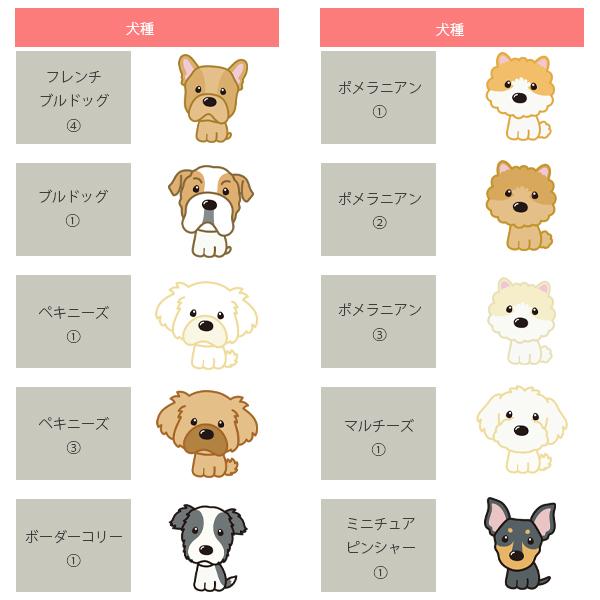 【ThreeBオリジナル】刺繍入り ぽてwanミニタオル　犬種入　犬柄 |  | 06