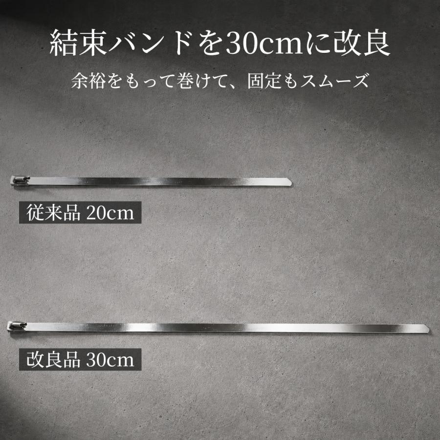 365日出荷対応 サーモバンテージ 1巻 5cm×10M ロング結束バンド付 バイク マフラー エキマニ 耐熱布 放熱抑制 グラスファイバー 煙突ガード 薪ストーブ |  | 03