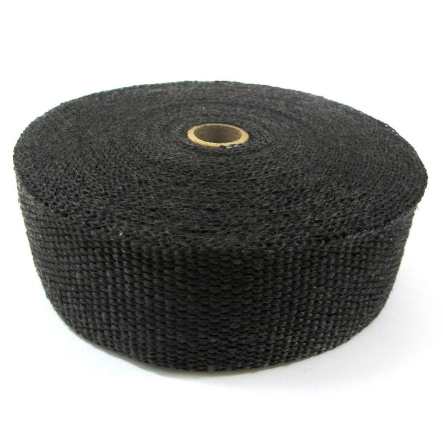 365日出荷対応 サーモバンテージ ブラック 5cm×10M バイク マフラー エキマニ 耐熱布 放熱抑制 グラスファイバー 結束バンド付 thermo vantage 汎用品 |  | 01