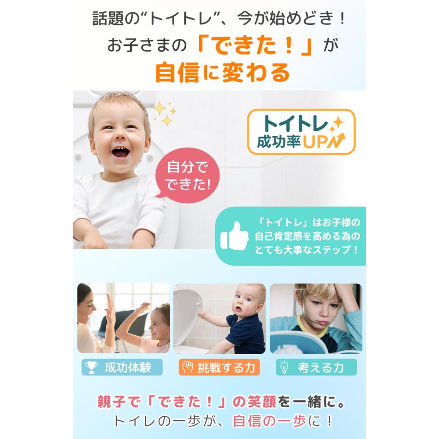 【ママ雑誌kodomoe掲載】 補助便座 トイレトレーニング トイレトレーナー 限定カラーあり ご褒美シール クッション2個付き トイトレ おまる 便座 耐荷重75kg | Nexus Spitze | 04