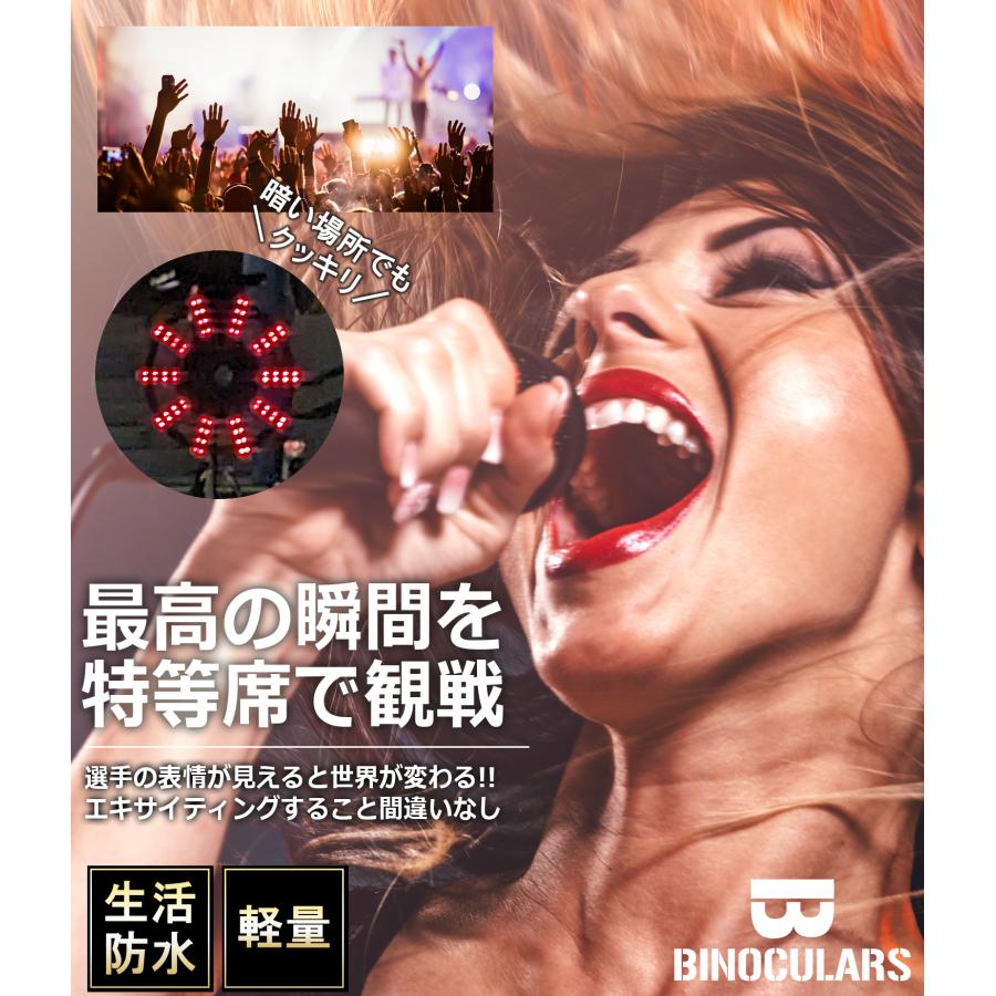 数量限定在庫一掃SALE☆ 双眼鏡 12倍 ピュアホワイト 生活防水 軽量