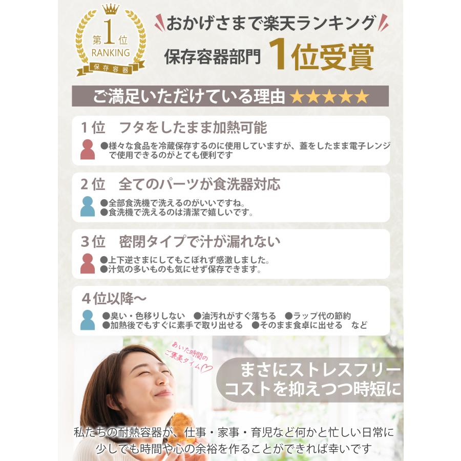 耐熱ガラス 耐熱容器 フタをしたまま電子レンジ対応 オーブン 蓋付き 密閉 日本国内で試験クリア済み タイボ Mサイズ 2個セット |  | 03